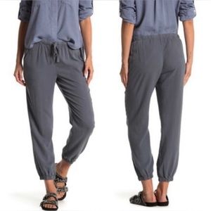 NWOT Cloth & Stone Medium Jogger Pants Drawstring Pockets Charcoal Gray Tencel